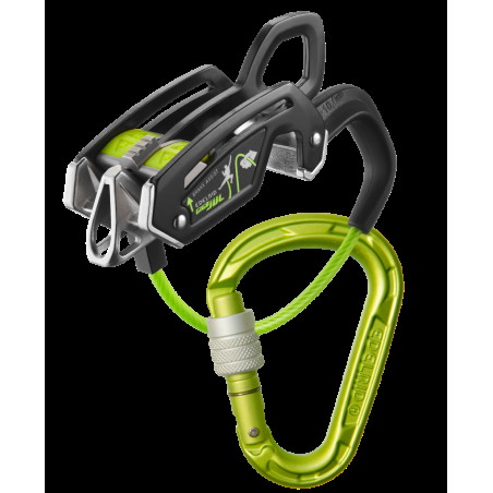 Edelrid - Giga Jul Belay Kit Strike Screw, assicuratore moschettone