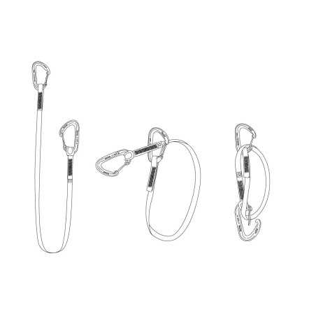 Ocun - Hawk Wire St-Sling , long quickdraws