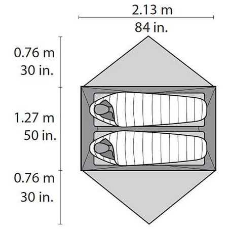 MSR - Hubba Hubba NX V7, tenda 2 persone