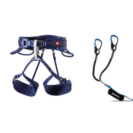 OCUN - Via Ferrata Twist Tech Captur Pro Swivel set, kit via ferrata et harnais