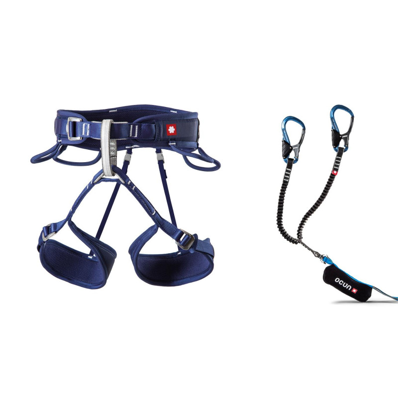 Buy OCUN - Via Ferrata Twist Tech Captur Pro Swivel set, via ferrata kit and harness up MountainGear360