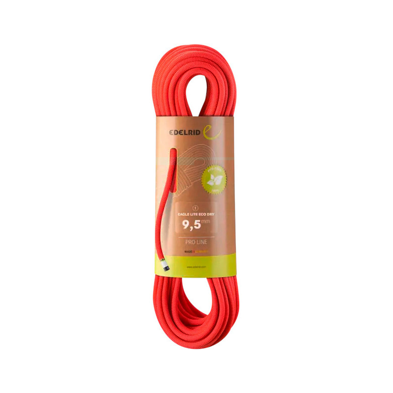 Edelrid - Eagle Lite Eco Dry 9,5 mm, corde à simple