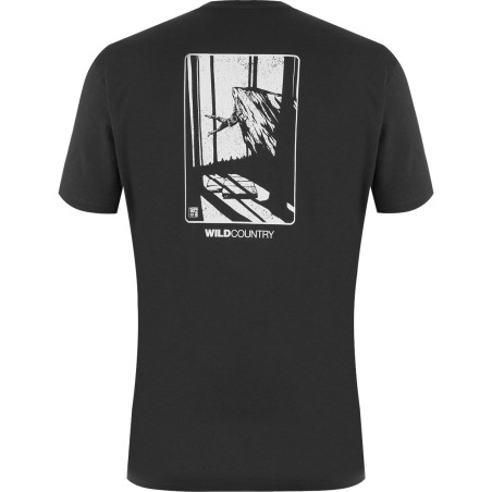 Comprar Wild Country - Camiseta Flow M Onyx, camiseta hombre arriba MountainGear360