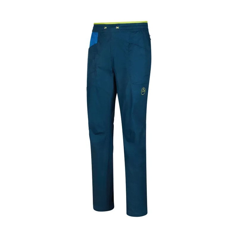 Milo Mens Kulti Climbing Trousers (Lime Green/Blue) | Sportpursuit.com