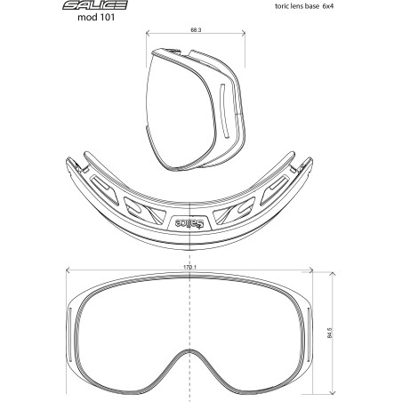 Salice - 101 maschera sci lente specchiata RW