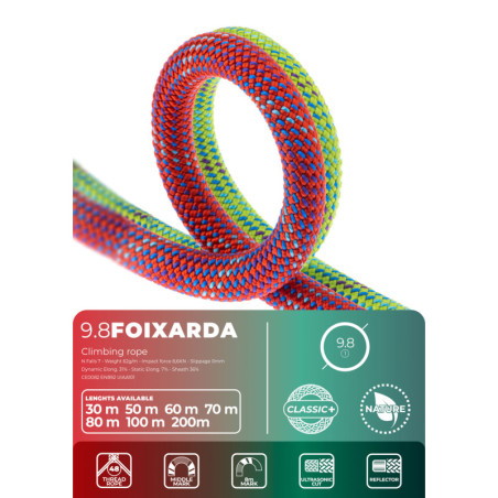 FIXE Roca - Foixarda 9.8mm, full rope