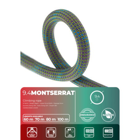 FIXE Roca - Montserrat 9.4mm, full rope