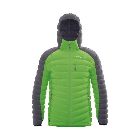 Camp - Chaqueta de plumas de hombre Protection, verde / gris