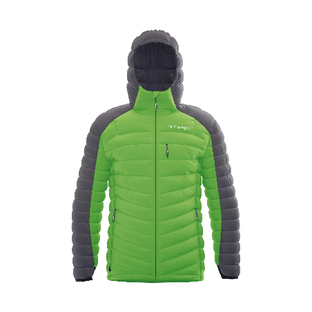 Buy Camp - Protection, Green / Gray men's down jacket up MountainGear360