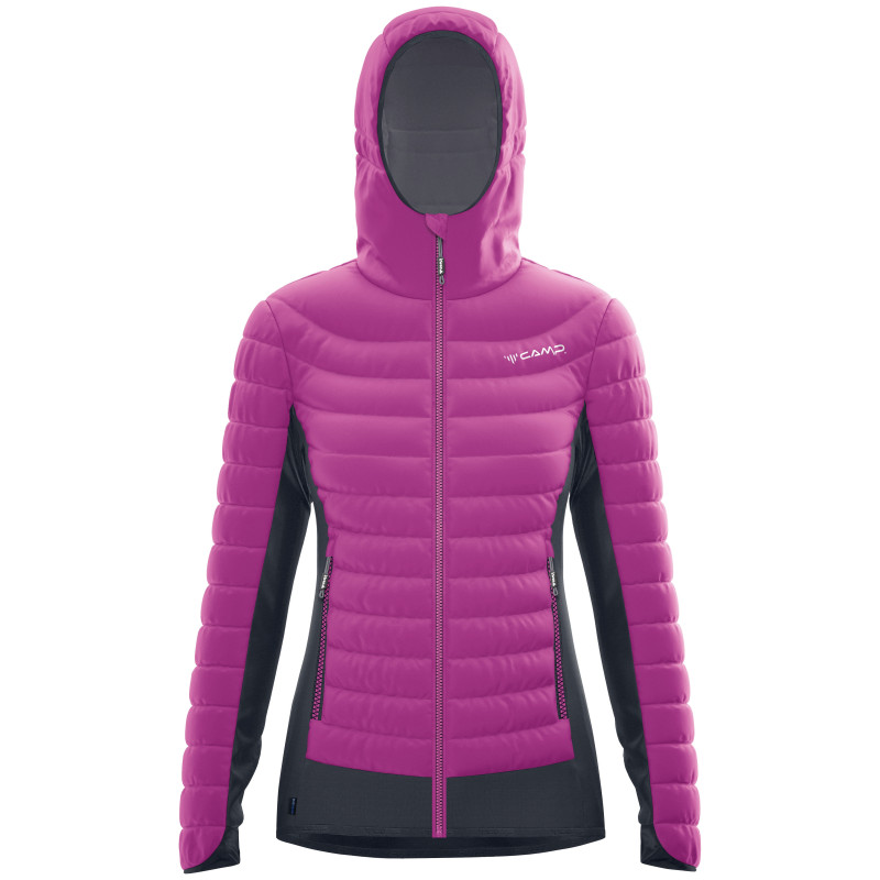 Buy CAMP - Hybrid, Purple/Black/Asphalt Gray women's down jacket up MountainGear360