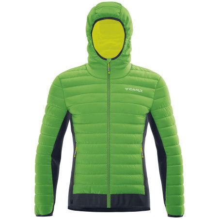 CAMP - Hybrid, men's down jacket Kiwi green/Black/Lime punch