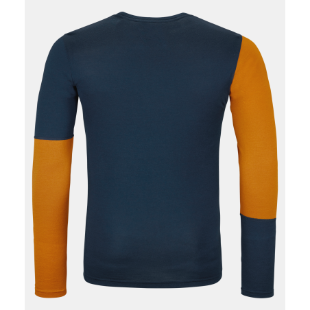 Buy Ortovox - 185 Rock'N'Wool Long Sleeve M Deep Ocean, long sleeve shirt up MountainGear360