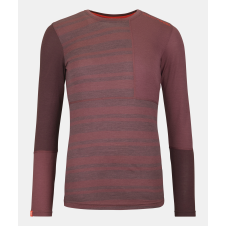 Buy Ortovox - 185 Rock'N'Wool Long Sleeve W Mountain Rose, women's long sleeve shirt up MountainGear360