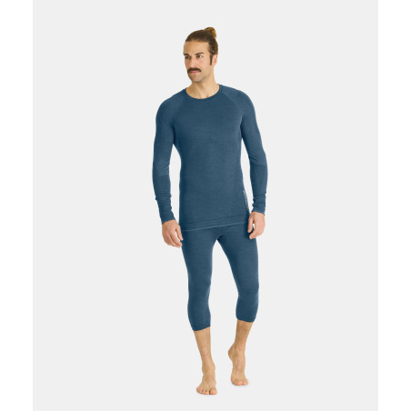 Ortovox - 230 Competition Long Sleeve M Petrol Blue, chemise thermique homme