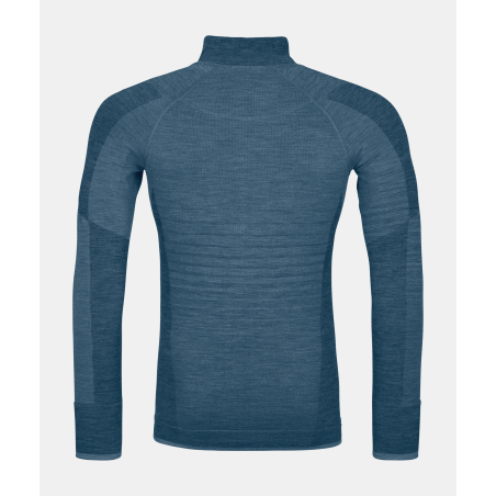 Buy Ortovox - 230 Competition Zip Neck M Petrol Blue, men's thermal shirt up MountainGear360