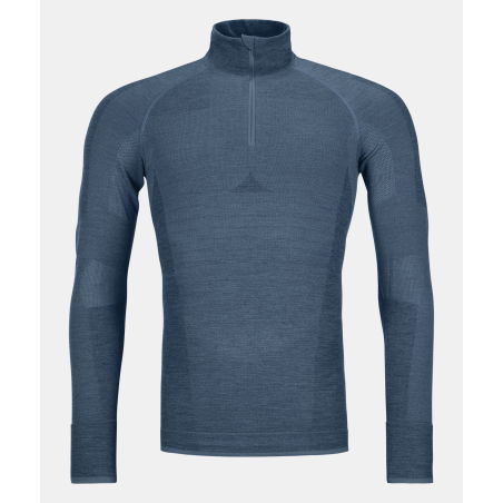 Ortovox - 230 Competition Zip Neck M Petrol Blue, Herren-Thermoshirt