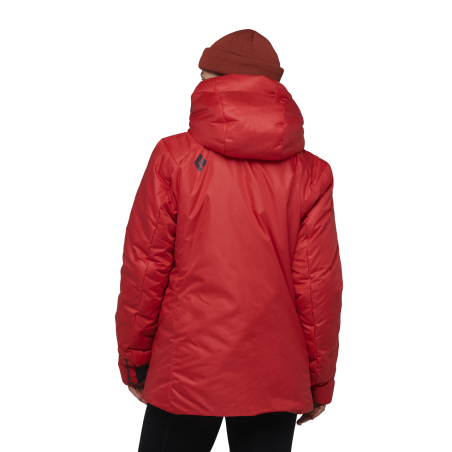 Comprar Black Diamond - W Belay Parka Coral Red, chaqueta de mujer arriba MountainGear360