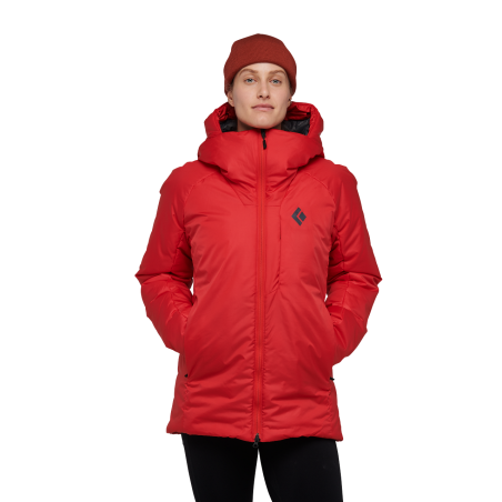 Black Diamond - W Belay Parka Coral Red, women's jacket