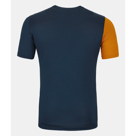 Acheter Ortovox - 185 Rock'N'Wool Short Sleeve M Deep Ocean, chemise à manches courtes debout MountainGear360