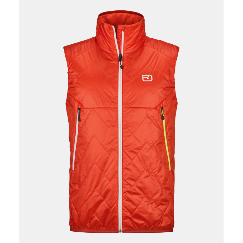 Buy Ortovox - Piz Vial Vest M hot orange, padded vest up MountainGear360