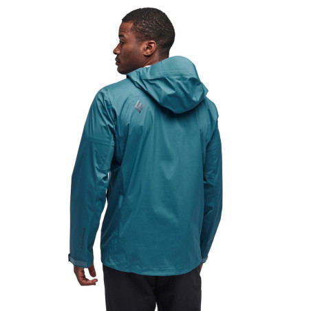 Black Diamond - Stormline Stretch Rain Creek Azul, chaqueta para hombre