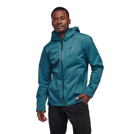 Black Diamond - Stormline Stretch Rain Creek Azul, chaqueta para hombre