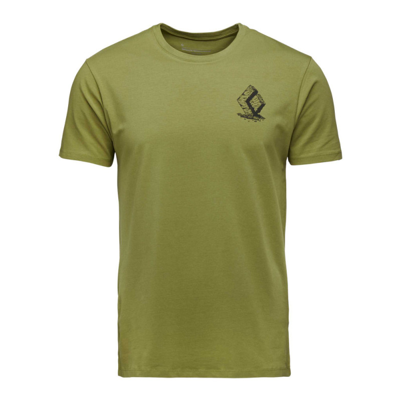 Acheter Black Diamond - T-shirt à manches courtes vert Boulder Camp debout MountainGear360