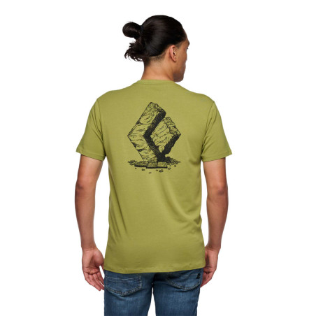 Acheter Black Diamond - T-shirt à manches courtes vert Boulder Camp debout MountainGear360