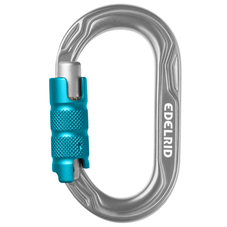 Edelrid - Kiwi Triple , moschettone sicurezza ovale