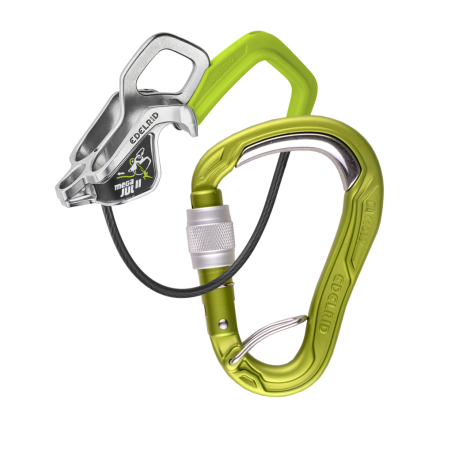 Edelrid - Mega Jul Belay Kit Bulletproof Screw II, carabiner and belay kit