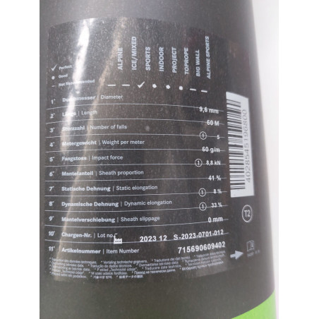 Buy Edelrid - SE Follower 9.6 mm Red-Green, single string up MountainGear360