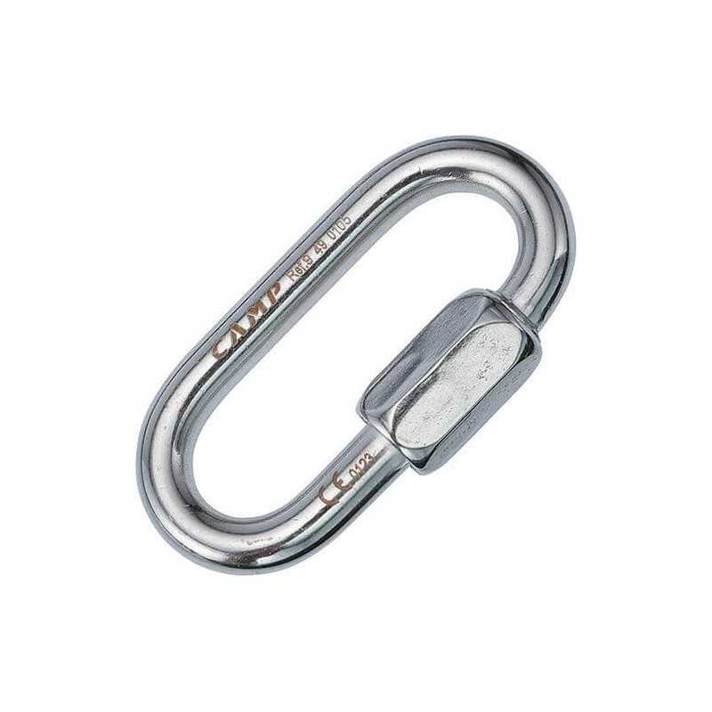 Peguet 8mm (5/16") Oval Quick Link, Stainless Steel,Black - Climb On