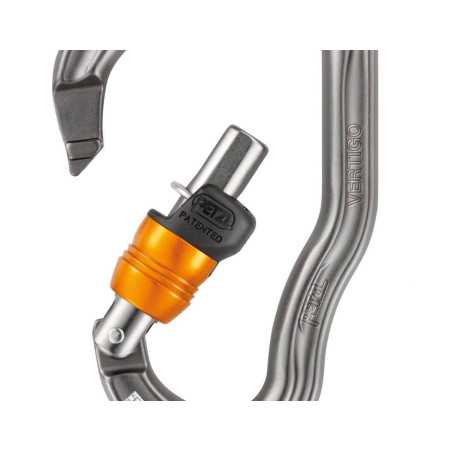 Petzl - Vertigo Wire-Lock, moschettone per cordino di progessione