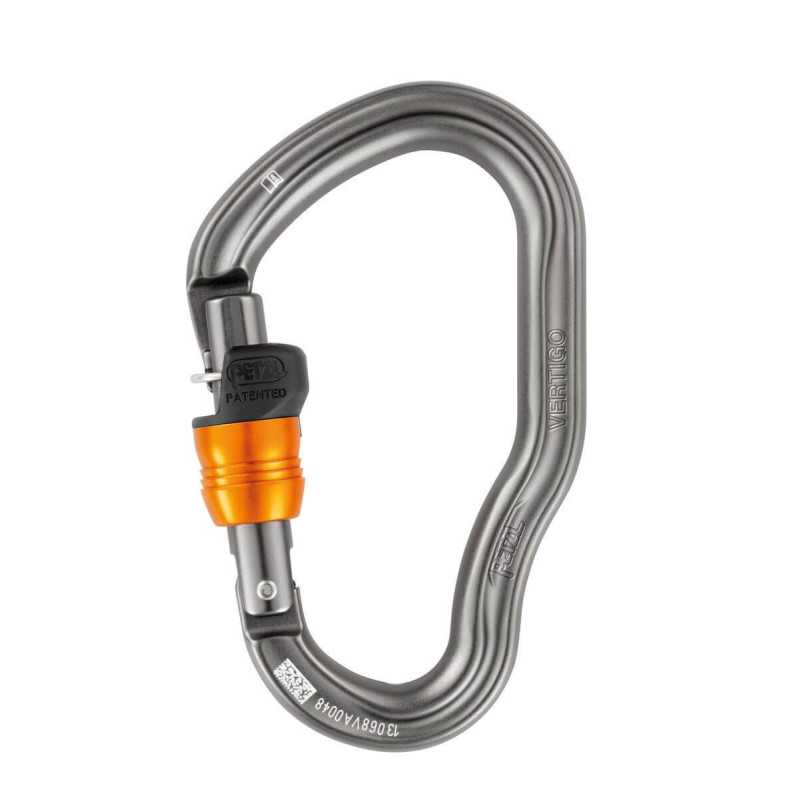 Petzl - Vertigo Wire-Lock, moschettone per cordino di progessione