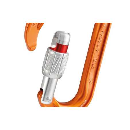 Petzl - Attache, moschettone a ghiera HMS compatto ultraleggero