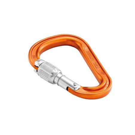 Petzl - Attache, Lightweight, compact, pear-shaped screw-lock carabiner