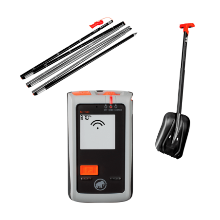 MAMMUT - Barryvox Package, avalanche safety kit ARTVA shovel and probe
