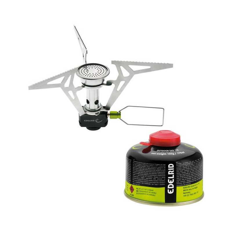 Edelrid - Kiro ST PZ, cuisinière à gaz légère et compacte