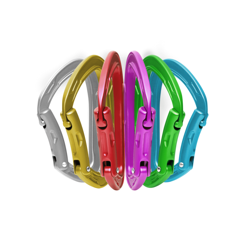 Edelrid - Mission Sixpack, Set 6 moschettoni colorati