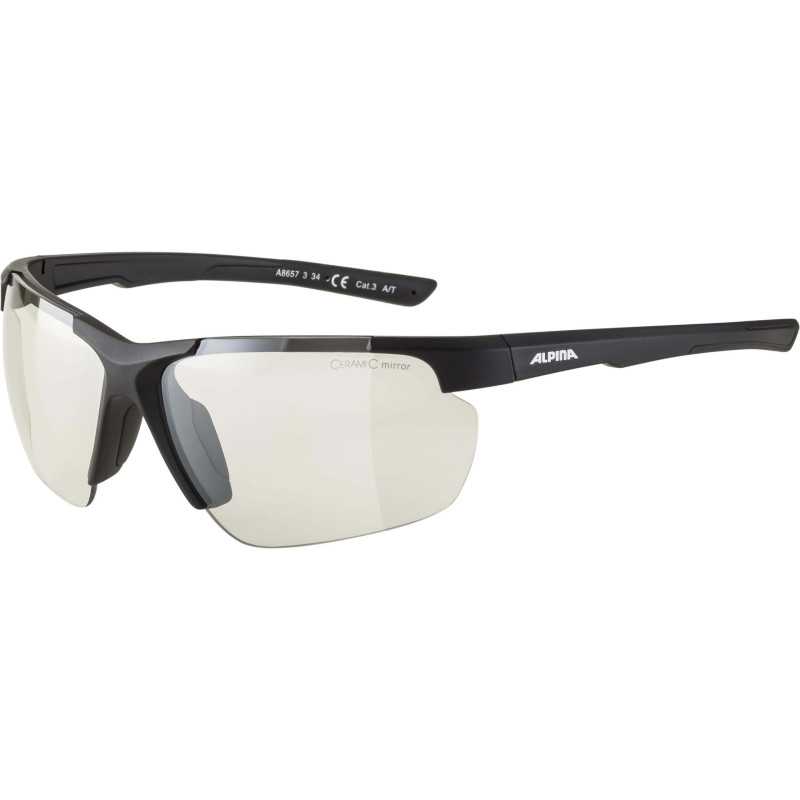 Alpina - Defey HR, lunettes de sport Black Matt