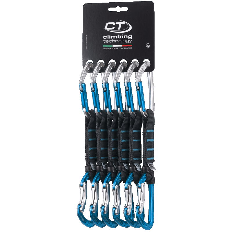 Climbing Technology - Aerial PRO 12cm Tapered nylon SET 6 quickdraws