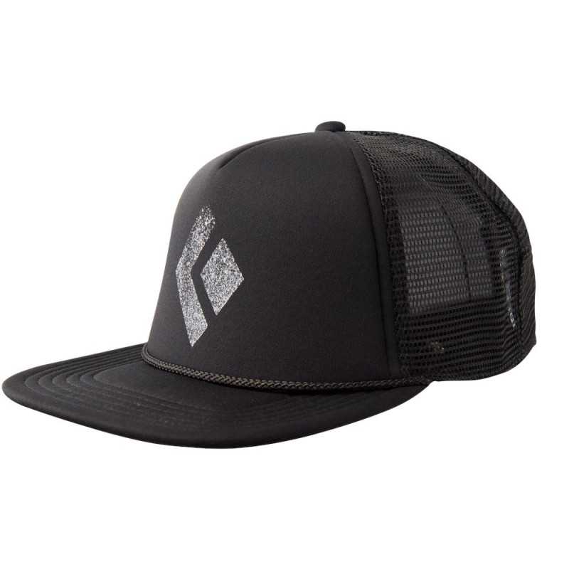 Flat bill store trucker cap