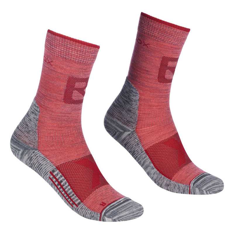 Ortovox - Alpinist Pro Comp Mid blush, women's mountaineering socks