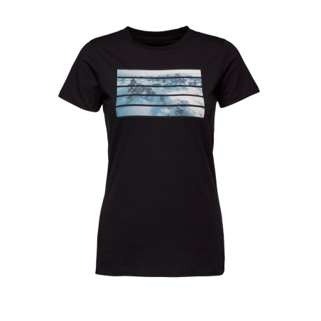 Kaufen Black Diamond - Aerial View Tee Schwarz, Damen T-Shirt auf MountainGear360