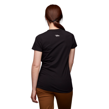 Acheter Black Diamond - Aerial View Tee Noir, t-shirt femme debout MountainGear360
