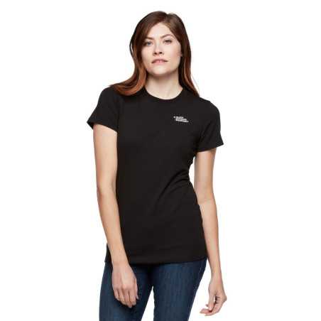 Black Diamond - Peaks Tee Black, camiseta mujer