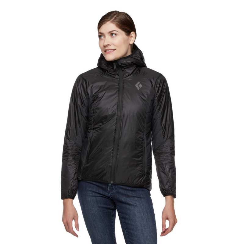 Black Diamond - Vision Hybrid Hoody Black, chaqueta mujer