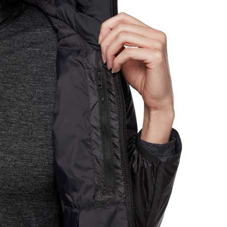 Black Diamond - Vision Hybrid Hoody Black, chaqueta mujer