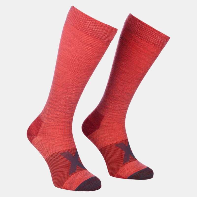 Ortovox - Tour Compression Long blush, chaussettes de ski femme