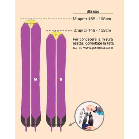 POMOCA - Free Pro 2.0 splitboard  145mm V2, pelli di foca